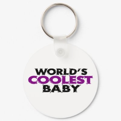 Worlds Coolest Baby Girl Keychain by worldsfair