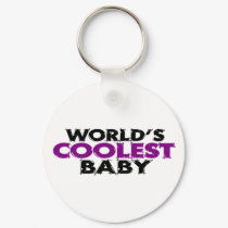 Worlds Coolest Baby Girl keychains