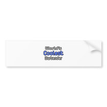World's Coolest Bartender Bumper Stickers