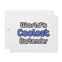 World's Coolest Bartender Custom Invitation