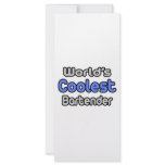 World's Coolest Bartender Rack Cards