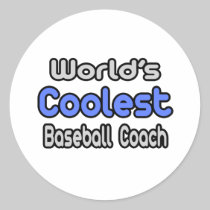 World's Coolest Baseball Coach Sticker