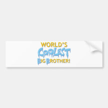 World's Coolest Big Brother Bumper Sticker