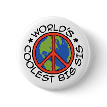 World's Coolest Big Sister Pinback Button