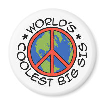 World's Coolest Big Sister Magnets
