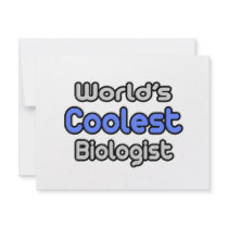 World's Coolest Biologist Personalized Invite