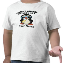 World's Coolest Birthday Boy Personalized T-shirt