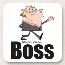 World's Coolest Boss Beverage Coaster