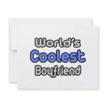 World's Coolest Boyfriend invitations by Boyfriend_Shirts World's Coolest Boyfriend invitations