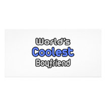 World's Coolest Boyfriend photo cards by Boyfriend_Shirts World's Coolest Boyfriend photo cards