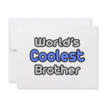 World's Coolest Brother invitations