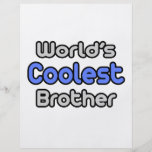 World's Coolest Brother Personalized Flyer