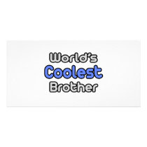 World's Coolest Brother photo cards
