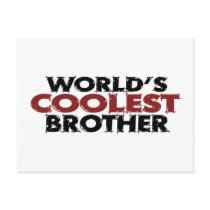Worlds Coolest Brother postcards