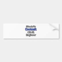 World's Coolest Civil Engineer Bumper Stickers