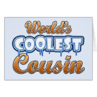 World's Coolest Cousin Greeting Card