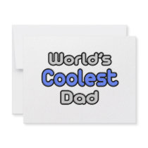 World's Coolest Dad invitations by Proud_Dad_Shirts World's Coolest Dad invitations