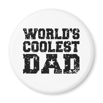 World's Coolest Dad magnets by magarmor World's Coolest Dad magnets