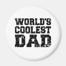 World's Coolest Dad Refrigerator Magnets