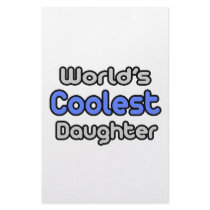 World's Coolest Daughter stationery by Daughter_Shirts World's Coolest Daughter stationery