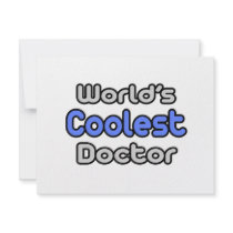 World's Coolest Doctor invitations