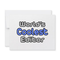 World's Coolest Editor invitations by Editor_Shirts World's Coolest Editor invitations