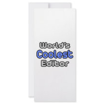 World's Coolest Editor Custom Rack Card