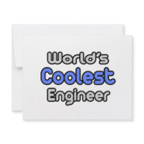 World's Coolest Engineer invitations by engineershirts World's Coolest Engineer invitations