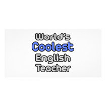World's Coolest English Teacher photo cards by englishteachershirts World's Coolest English Teacher photo cards