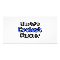 World's Coolest Farmer photo cards by Farmer_Shirts World's Coolest Farmer photo cards