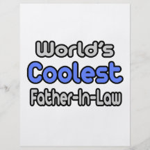 World's Coolest Father-In-Law Flyer Design