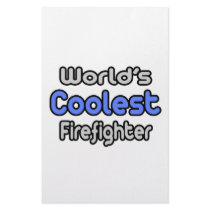 World's Coolest Firefighter stationery