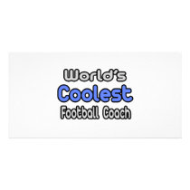 World's Coolest Football Coach photo cards