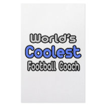 World's Coolest Football Coach stationery by footballcoachshirts World's Coolest Football Coach stationery