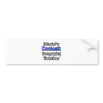 World's Coolest Geography Teacher bumper stickers