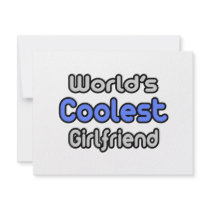 World's Coolest Girlfriend invitations by Girlfriend_Shirts World's Coolest Girlfriend invitations