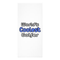 World's Coolest Golfer rack cards by Golfer_Shirts World's Coolest Golfer rack cards