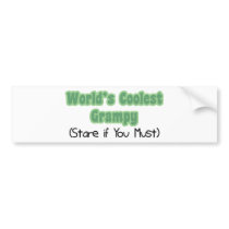 World's Coolest Grampy bumper stickers by MyGrandparentsRock World's Coolest Grampy bumper stickers