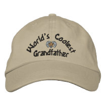 World's Coolest Grandfather Embroidered Hat embroidered hats