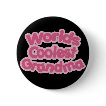 Worlds Coolest Grandma Pinback Buttons