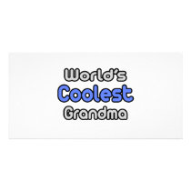 World's Coolest Grandma photo cards by Proud_Grandma_Shirts World's Coolest Grandma photo cards