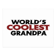 Worlds Coolest Grandpa Post Card