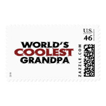 Worlds Coolest Grandpa Postage