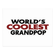 Worlds Coolest Grandpop Post Card