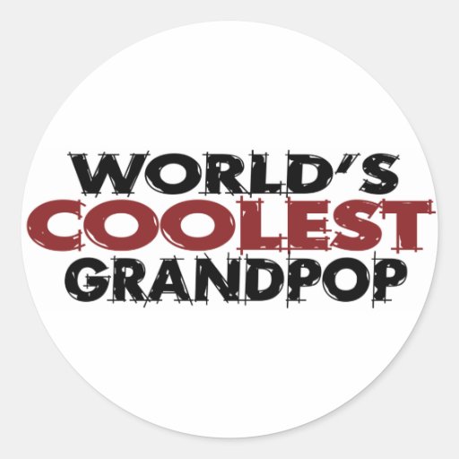 Worlds Coolest Grandpop Stickers