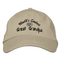 World's Coolest Great Grandpa Embroidered Hat embroidered hats