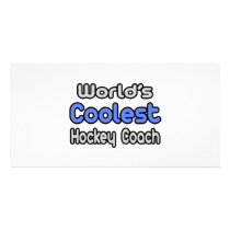 World's Coolest Hockey Coach photo cards by hockeycoachshirts World's Coolest Hockey Coach photo cards