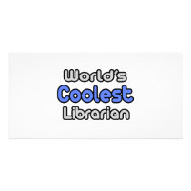World's Coolest Librarian photo cards