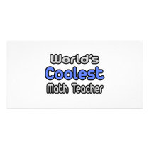 World's Coolest Math Teacher photo cards