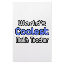 World's Coolest Math Teacher stationery by mathteachershirts World's Coolest Math Teacher stationery
